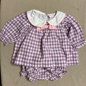 Purple and Pink Diaper Covers with Charming Bow